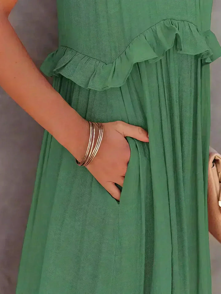 Courtney™ | Elegant Sleeveless Dress with Ruffles