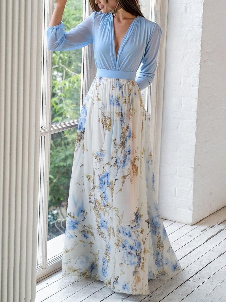 Kelli™ | Maxi Dress with Dazzling Floral Print