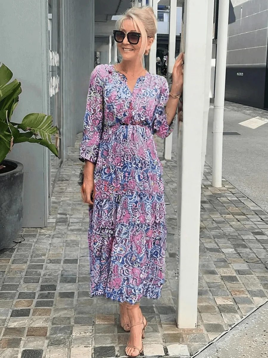 Ivy™ | Casual Floral Boho Dress