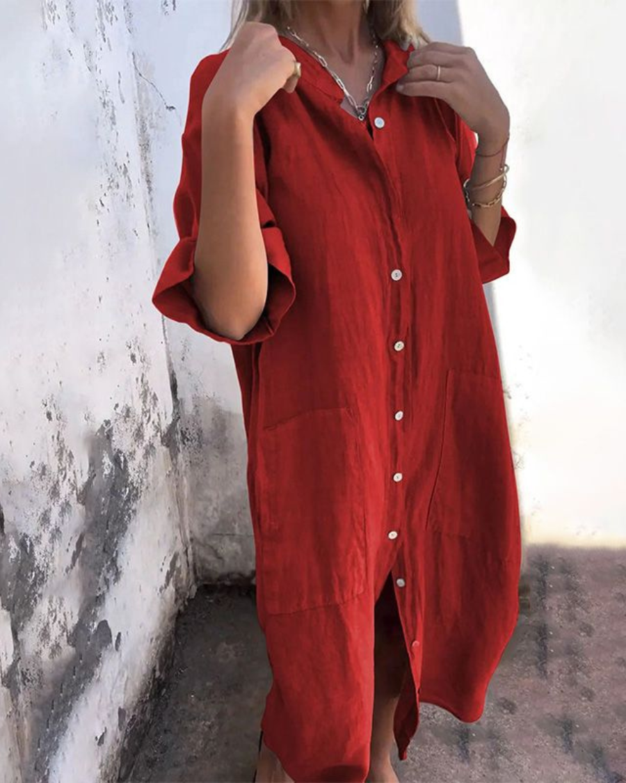 Valerie™ | Boho Shirt Dress