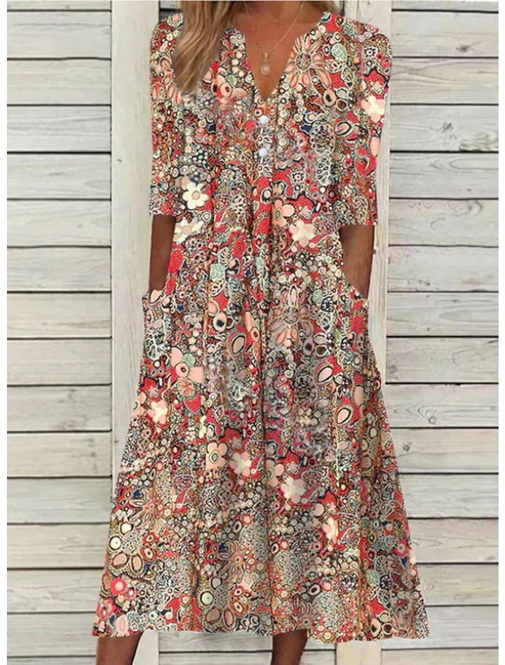Janice™ | Elegant Summer Dress with Belly Cover