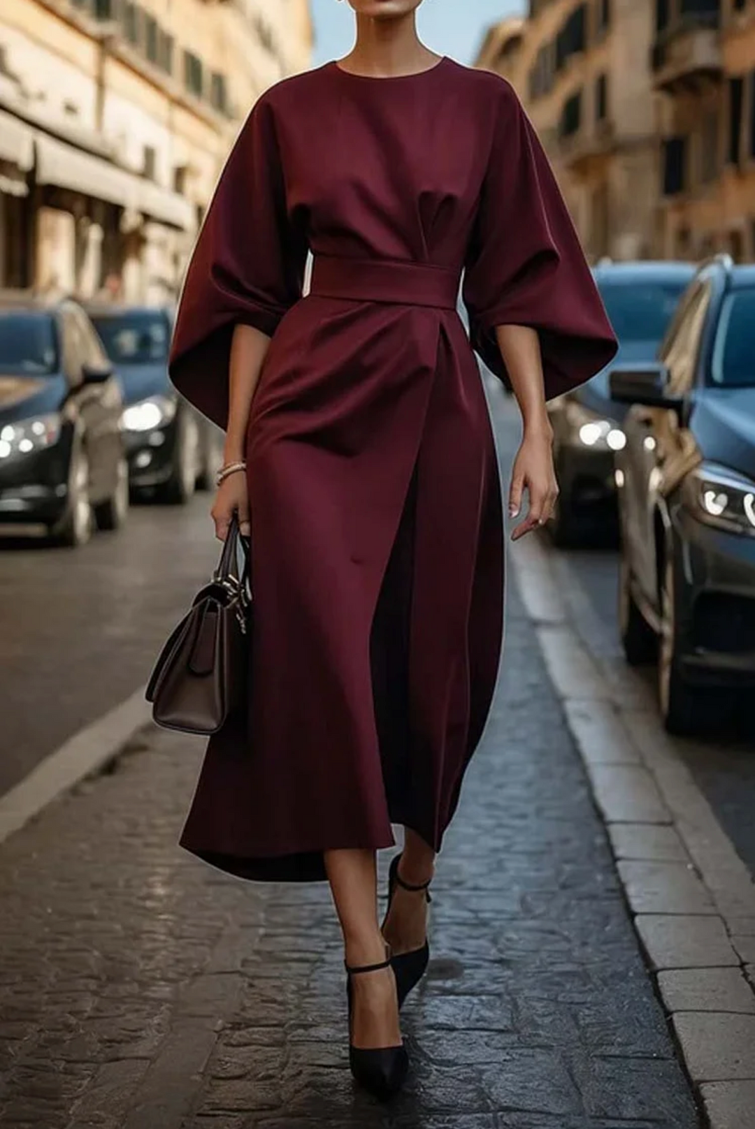 Wendy™ | Elegant Dress with Lantern Sleeves