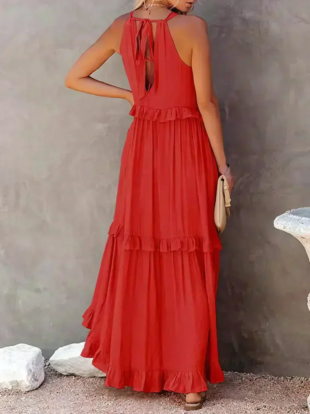 Courtney™ | Elegant Sleeveless Dress with Ruffles